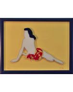 Marco Lodola, Pin-up, lithography on plexiglass, 50x65 cm with frame, 45x60 cm without frame