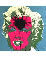 Julian T, Marilyn, acrilico su serigrafia, 91x91 cm, 2015