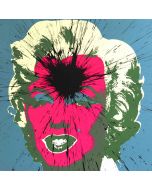 Julian T, Marilyn, acrylic on screen printing, 91x91 cm, 2015