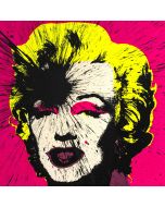 Julian T, Marilyn, acrilico su serigrafia, 91x91 cm, 2015