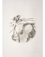 Salvador Dalì, La Pittura, da la serie Le Arti, seri-litografia, 70x50 cm