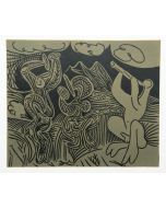 Pablo Picasso, Dancing satyrs and flute, Linocut, 27x32,5 cm