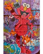 David Sommariva, Elmo is Back, acrilico su tavola, 50x70 cm