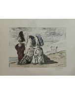 Giorgio De Chirico, Tavola IV, litografia, 63x50 cm