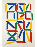 Piero Dorazio, Senza Titolo, litografia, 70x50 cm, 1967 