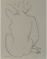 Henri Matisse, Nudo di schiena, litografia, 42.5x32 cm