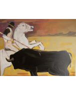 Carlo Massimo Franchi, Il Toro, olio su tela, 39.8x49.5 cm