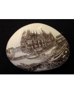 Franchina Tresoldi, Dome of Milan, decorated ceramic pebble, 12x12 cm