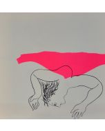 Enrico Baj, Les drogués, litografia a colori e collage 38x38 cm, 1972 
