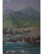 Angiolo Volpe, Lima River, oil on canvas, 70x50 cm