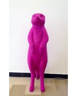 Cracking Art, Meerkat, recyclable plastic, 45x40x120h cm