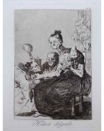 Francisco Goya, Hilan delgado, acquaforte, 21,5x15 cm 