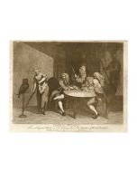 William Hogarth, Debates of Palmistry, engraving, 30,8x38 cm