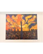 Pier Luca Bencini, The sky over Milan, print in limited edition, 45x32 cm