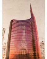 Pier Luca Bencini, Il futuro dal cuore antico, acrilico su tela, 100x70 cm