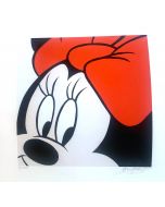 Sergio Veglio, Minnie, fine art graphics on cardboard, 30x30 cm