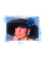 Maria Murgia, Omaggio a Audrey Hepburn, fotografia digitale dipinta, 30x40 cm 