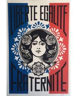 Obey, Liberté Egalité Fraternité, silkscreen, 90x61 cm