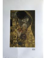 Gustav Klimt, Kiss, silkscreen, 70x50 cm