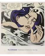Roy Lichtenstein, Drowing Girl, poster, 69x58 cm