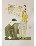 Giuseppe Vignani, senza titolo, grafica su cartoncino, 69x50 cm