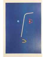 Bruno Budassi (Del Buda), Star character (blue face), Graphics, 32x45 cm