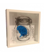 Loris Dogana, Forget me, in vitro graphic, 27x27x6 cm (with frame)