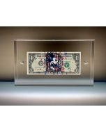 Paz Blandina, Topolino, Tecnica mista su banconota da 1 dollaro USA, 22x13,5x4 cm