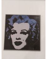 Marilyn Monroe, stampa su pannello, 26x26 cm (nero)