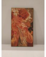 Alfons Mucha, stampa su pannello, 40,5x23 cm