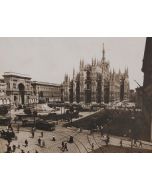 Milano Duomo, stampa su legno, 30x39,5 cm 