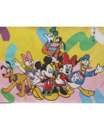 Andrew Tosh, Mickey and friends, acrylic and varnish on paper 66x48cm, 2020 