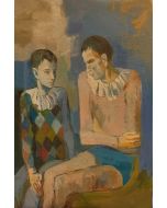 Scuola Espressionista, Periodo Blu, olio su tavola, 23x15 cm
