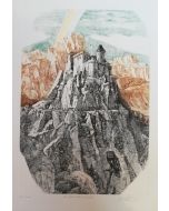 Giovanbattista De Andreis, The castle of The Unnamed, etching, 50x35 cm