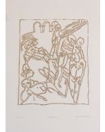 Remo Brindisi, The Lazaretto, etching, 50x35 cm