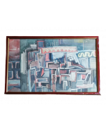 Anonimo, Urbano astratto, acquerello, 33x48 cm