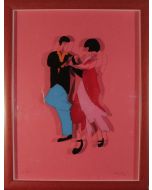 Marco Lodola, Tango, litografia su plexiglass, 66x50 cm con cornice, 62x46 cm senza cornice