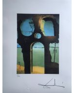 Salvador Dalì, Invisible face, litografia, 50x65 cm, 1988