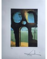 Salvador Dalì, Invisible face, lithography, 50x65 cm, 1988