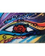 La Pupazza, L’occhio di rosa, grafica su PVC, 31X47 cm