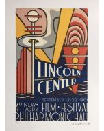 Roy Lichtenstein, Lincoln center Film Festival, Silkscreen on Arches France paper, 56,5x38 cm