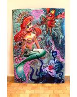 Nik Baeyens, Little Mermaid, retouchè su cartoncino, 79x55 cm