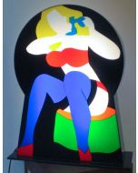 Marco Lodola, Pin up, bright box (sculpture), 62x50x18,5 cm