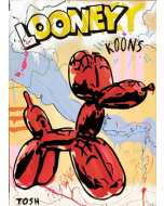 Andrew Tosh, Looney Koons, acrilico su tela, 50x70 cm