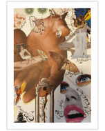 Maria Chiara Signorini, E-qui-librarsi, collage e inchiostro su carta, 33x48 cm
