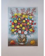 Michele Cascella, Flower Vase, etching, 80x60 cm