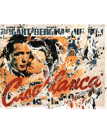 Mimmo Rotella, Casablanca, seridécollage, 100x70 cm