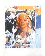 Mimmo Rotella, Homage to Marilyn,  seridécollage, 70x100 cm