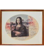 Giancarlo Prandelli, The Secrets About Mona Lisa's Background, Ink on Cardboard, 37,5x29cm (D293) 