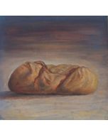 Andrea Ferrari Bordogna, Sunday bread, oil on backed paper, 54x54 cm